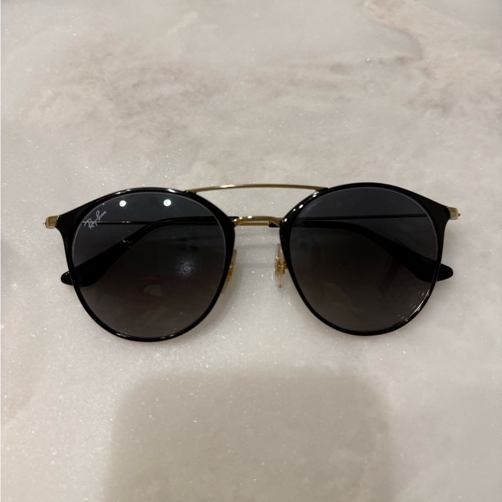 Ray-Ban Black and Gold Sunglasses